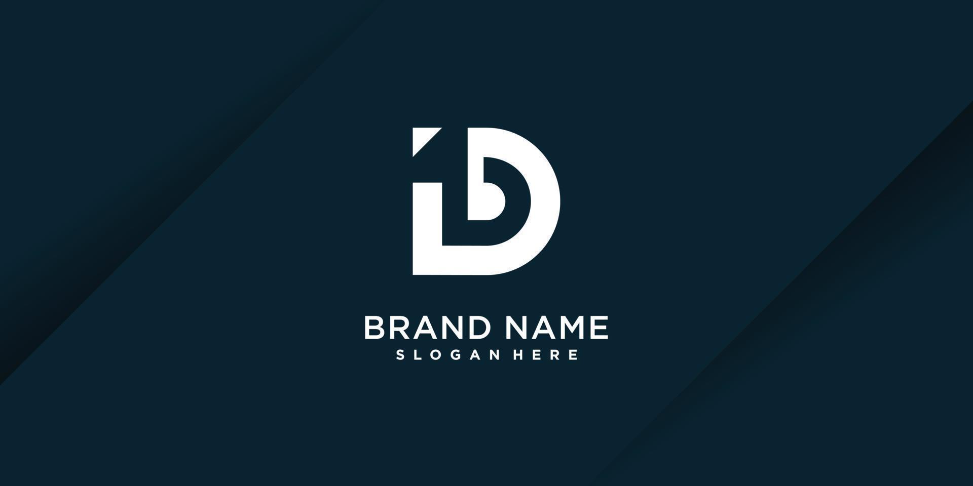 D logo design with creative concept Premium Vector part 4