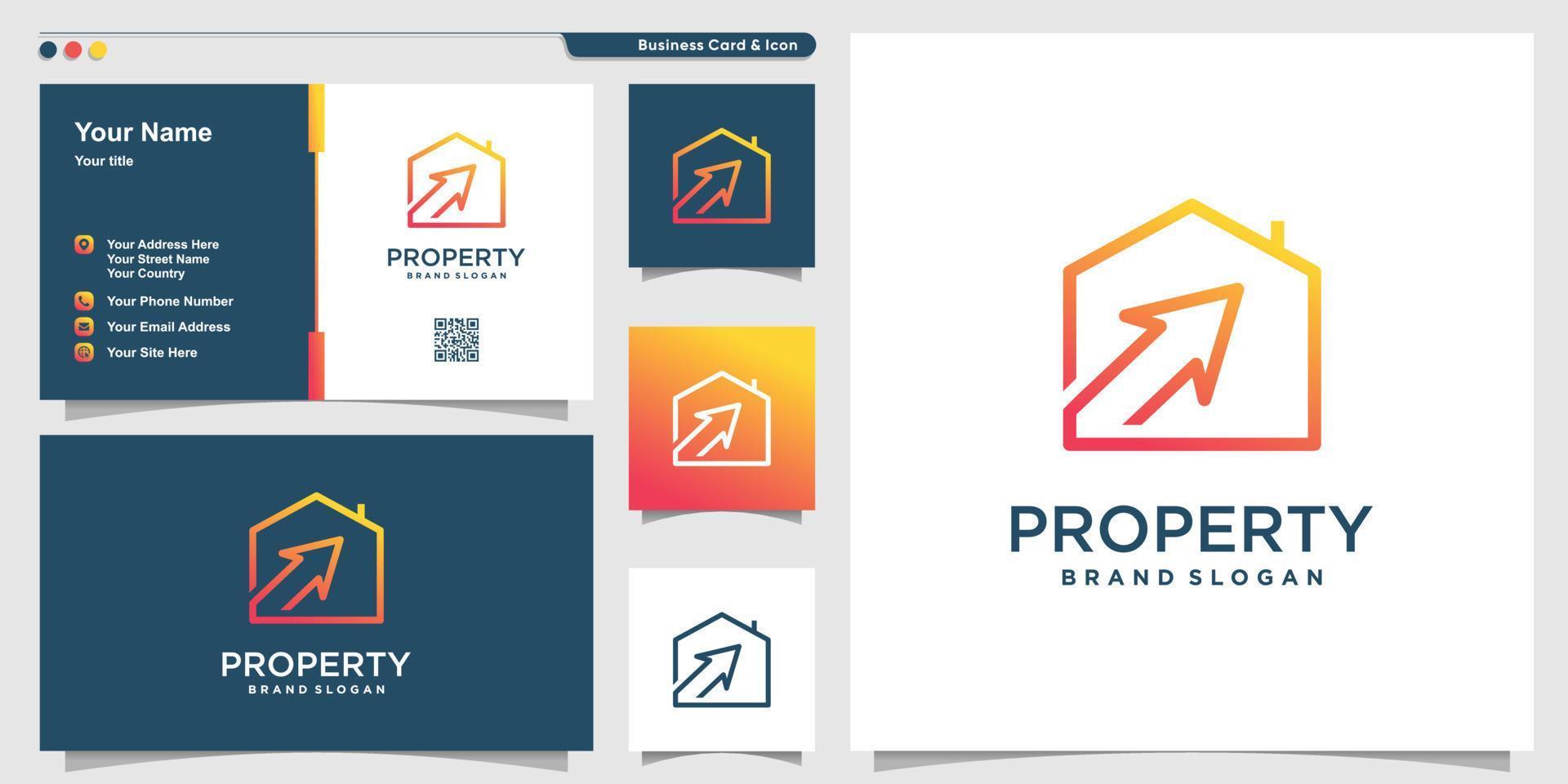 Property logo creative element concept design Premium Vector