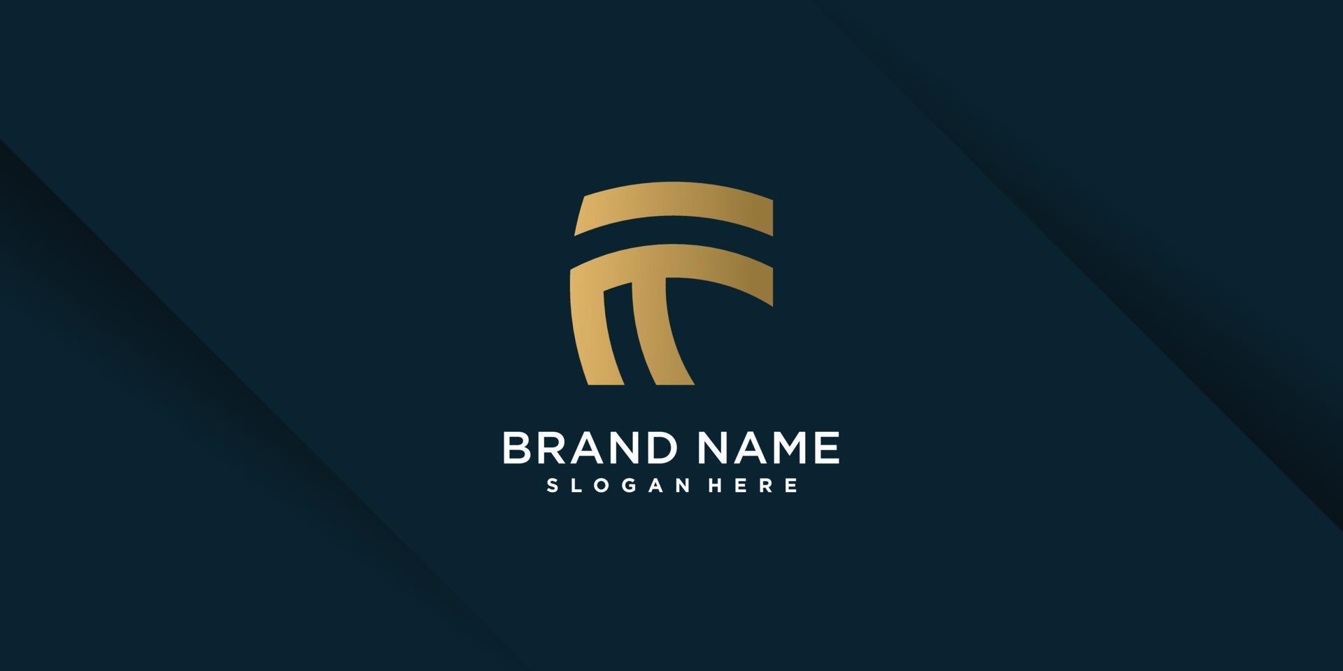 F logo with creative element concept Premium Vector part 9