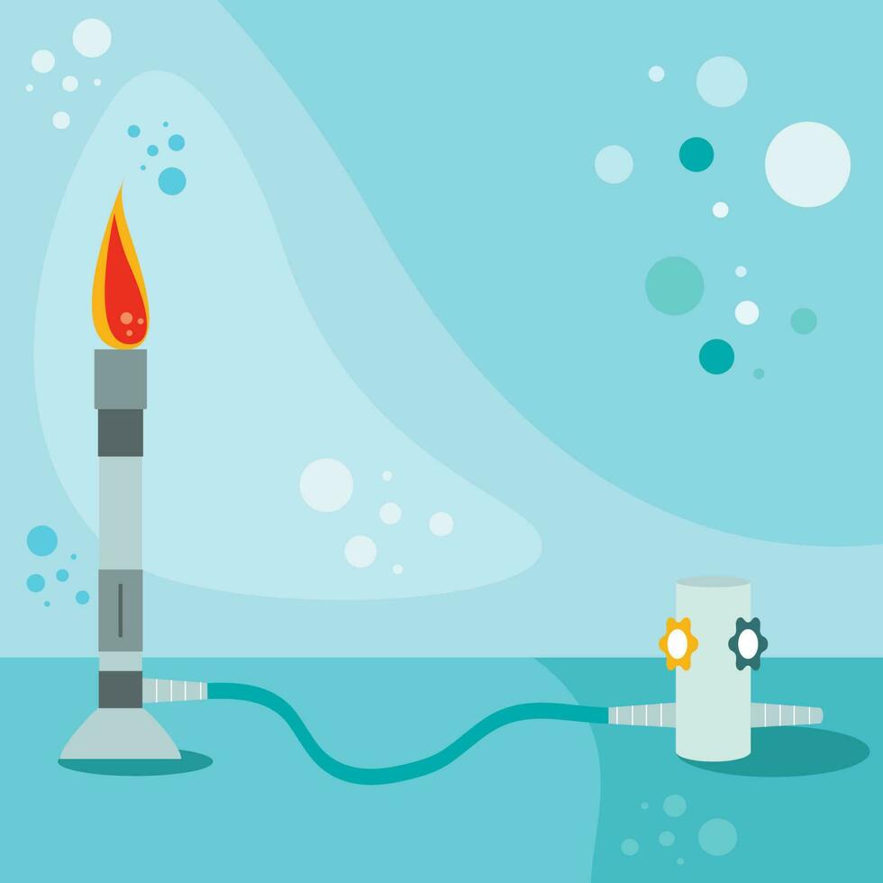 cartoon Bunsen burner vector