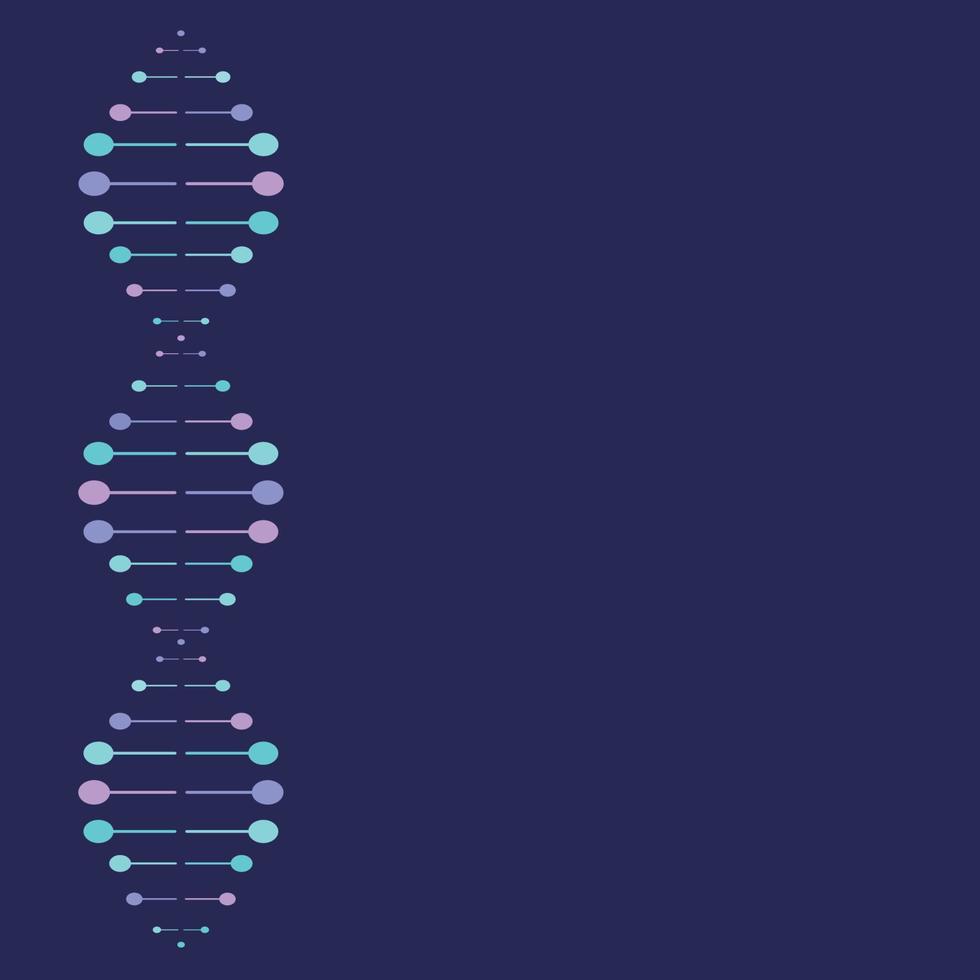 Vector background of DNA double helix