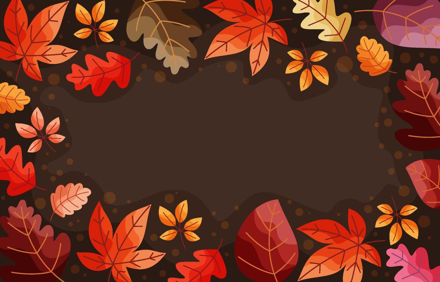 fondo floral de otoño vector