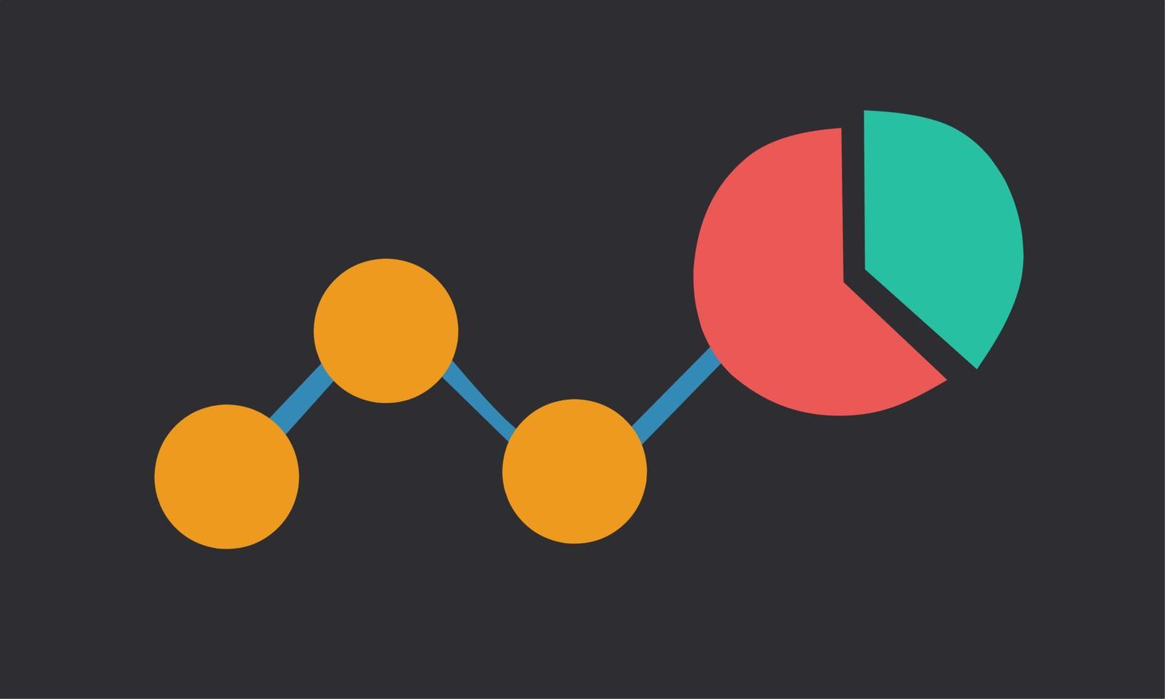 Financial Analysis business, financial statistic and management concept. Flat style vector illustration