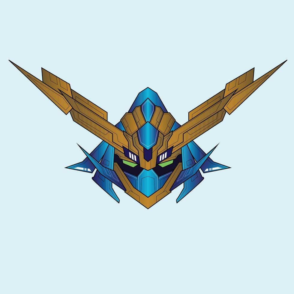 warrior cyborg head robot knight in the sacred geometry ornaments background, Perfect for T-Shirt Design, Sticker, Poster, Merchandise and E-sport logo vector