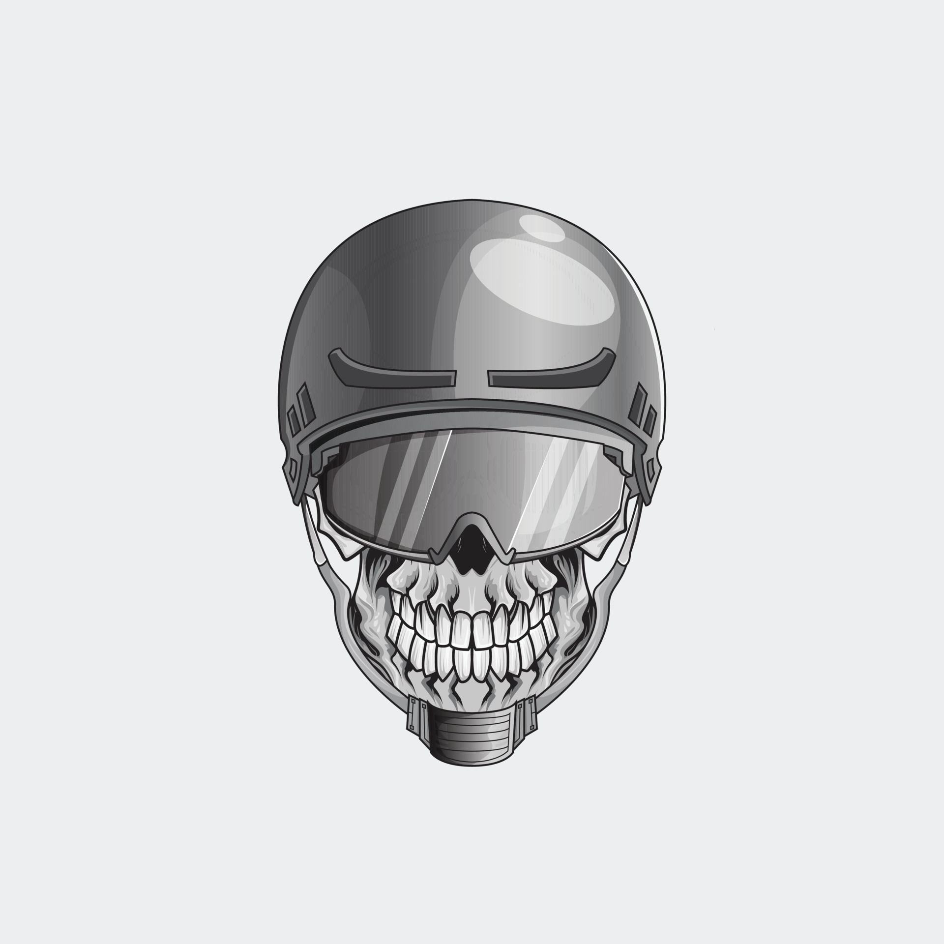 Warrior Skull - Viking - Sticker