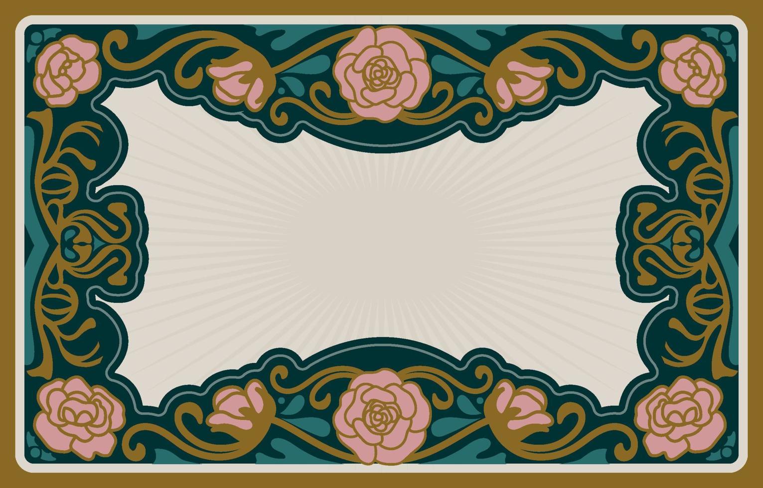 Art Nouveau Flat Background vector
