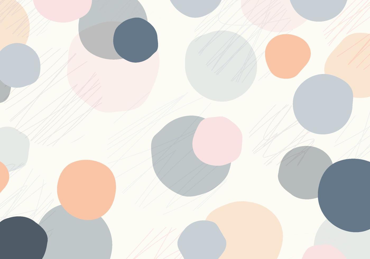 Abstract doodles template design decorative artwork. Overlapping style template background. vector