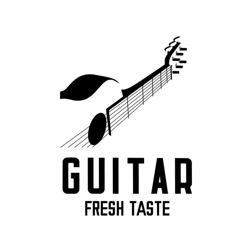 GUITAR CLASSIC BLACK vector
