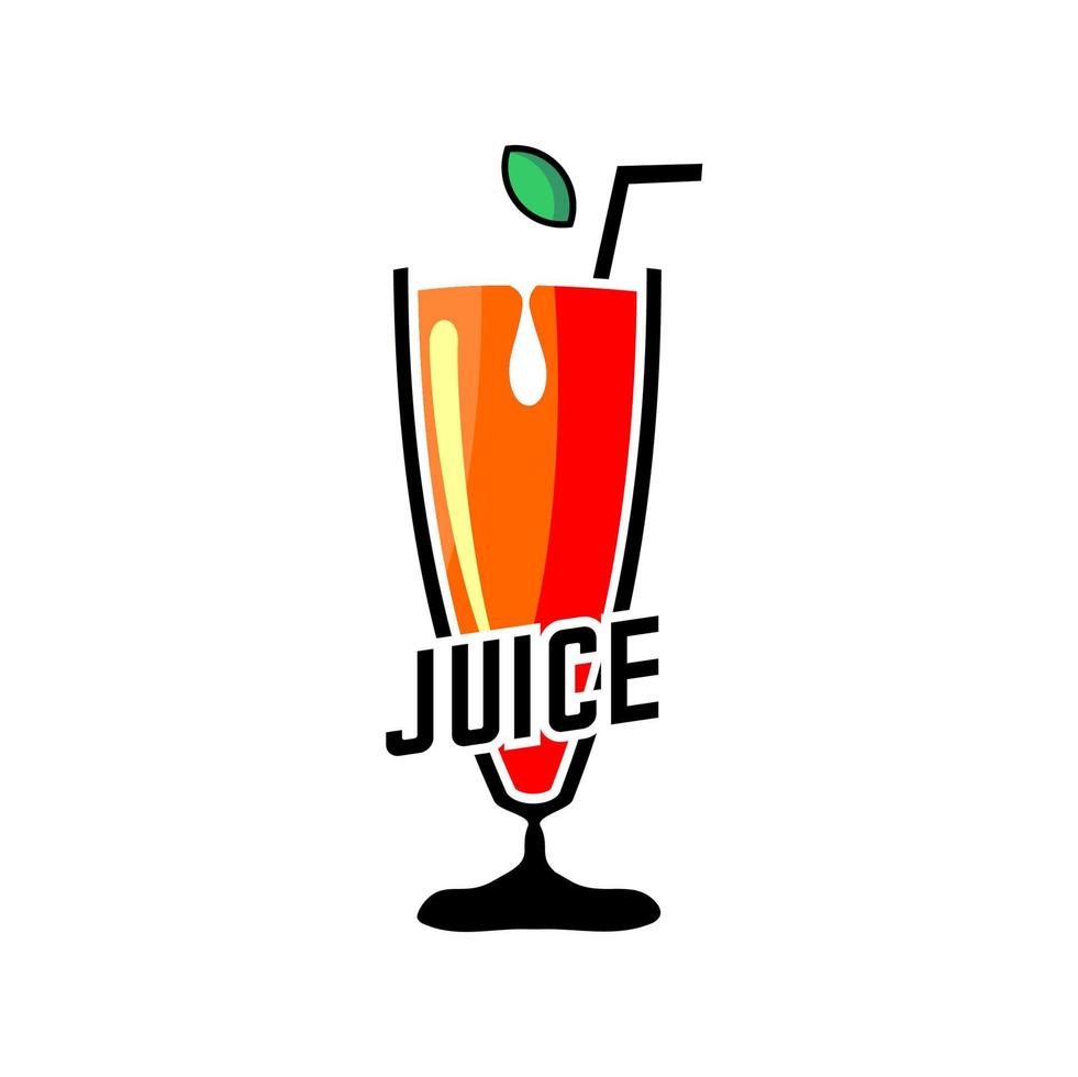 A GLASS OF JUICE VECTOR