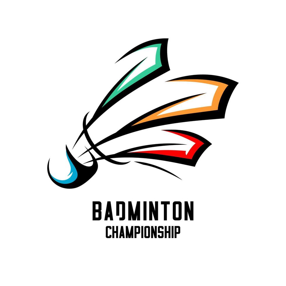 vector de logotipo de bádminton