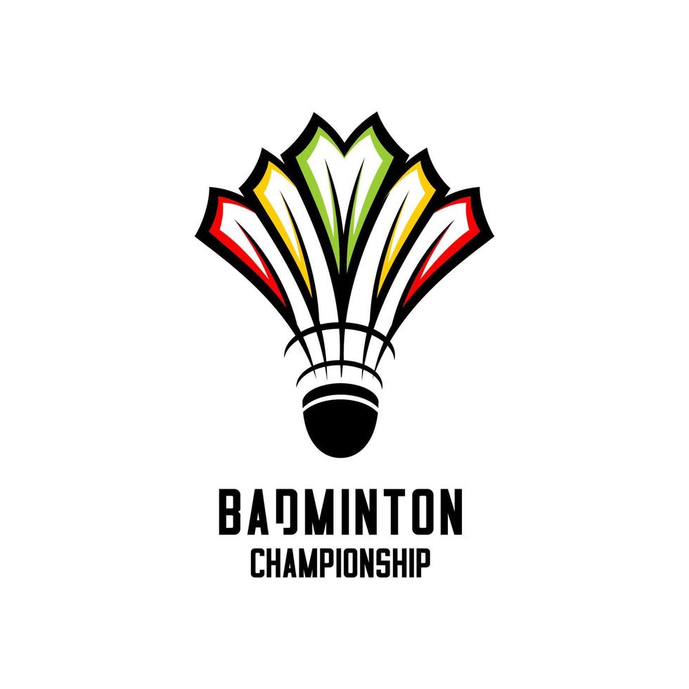 vector de deporte de bádminton