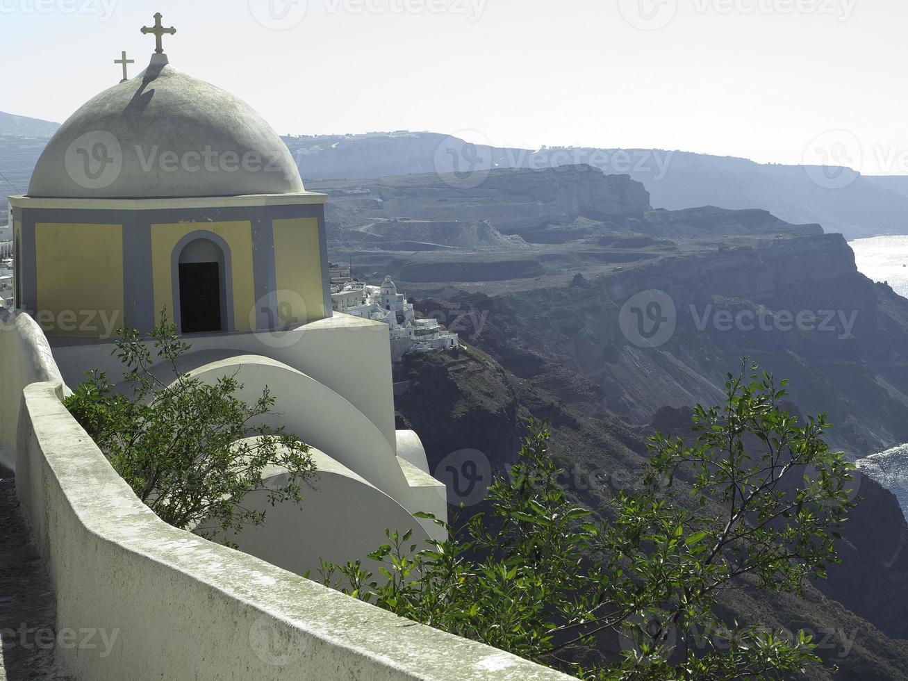 santorini island in greece photo