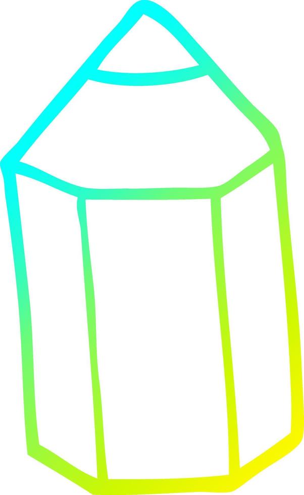 cold gradient line drawing cartoon colored pencil vector