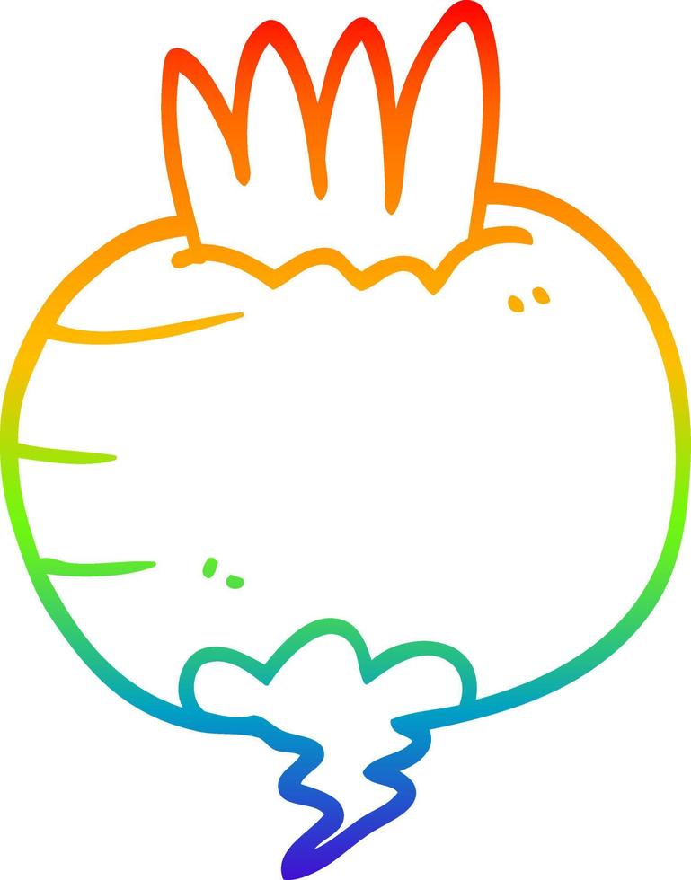 rainbow gradient line drawing cartoon swede vector