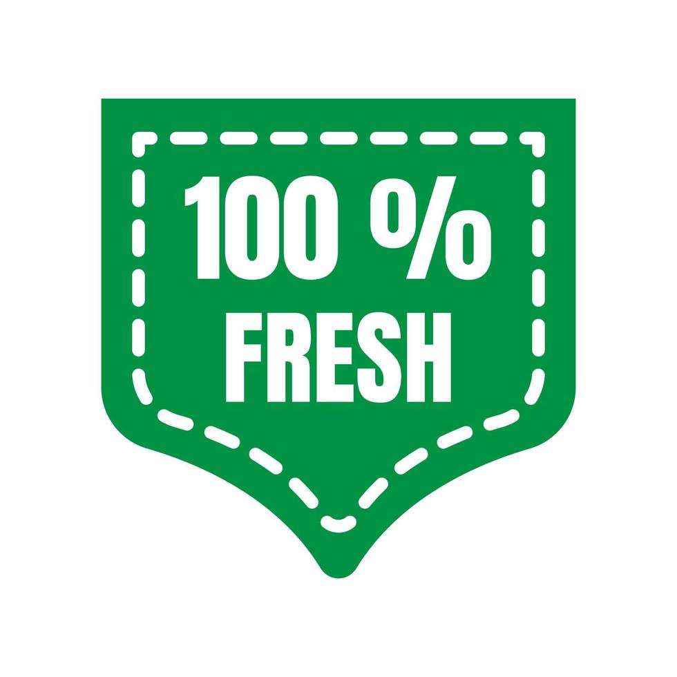 Premium vectors. Labels 100 percent fresh. vector