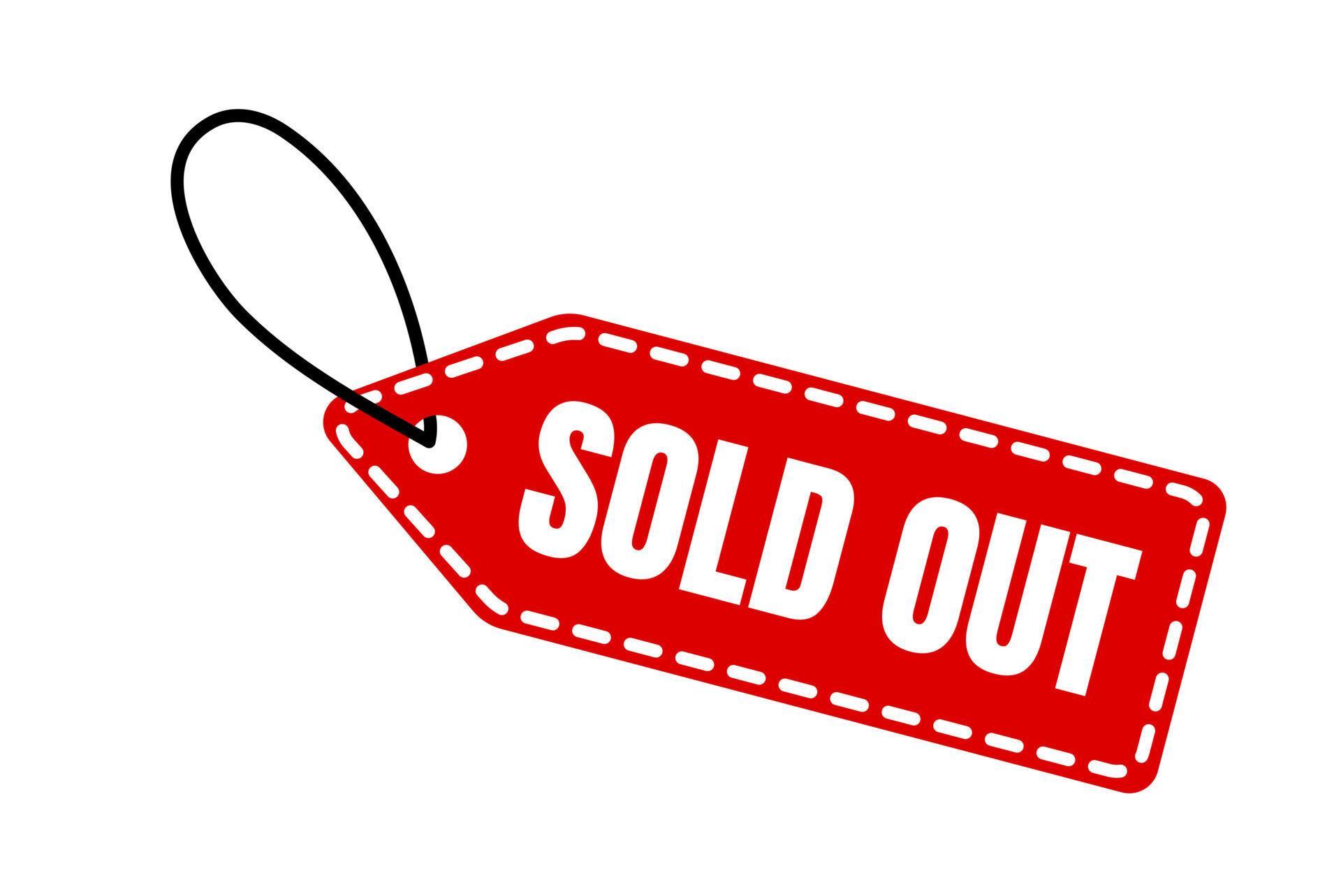 Premium Vector. Sold out price tag sign. 8580807 Vector Art at Vecteezy