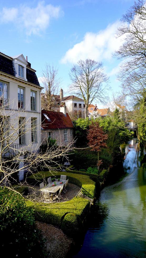 nice house along the canal photo