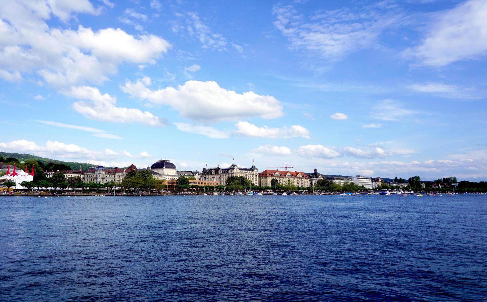 zurich lake and city, Switzerland, Europe photo