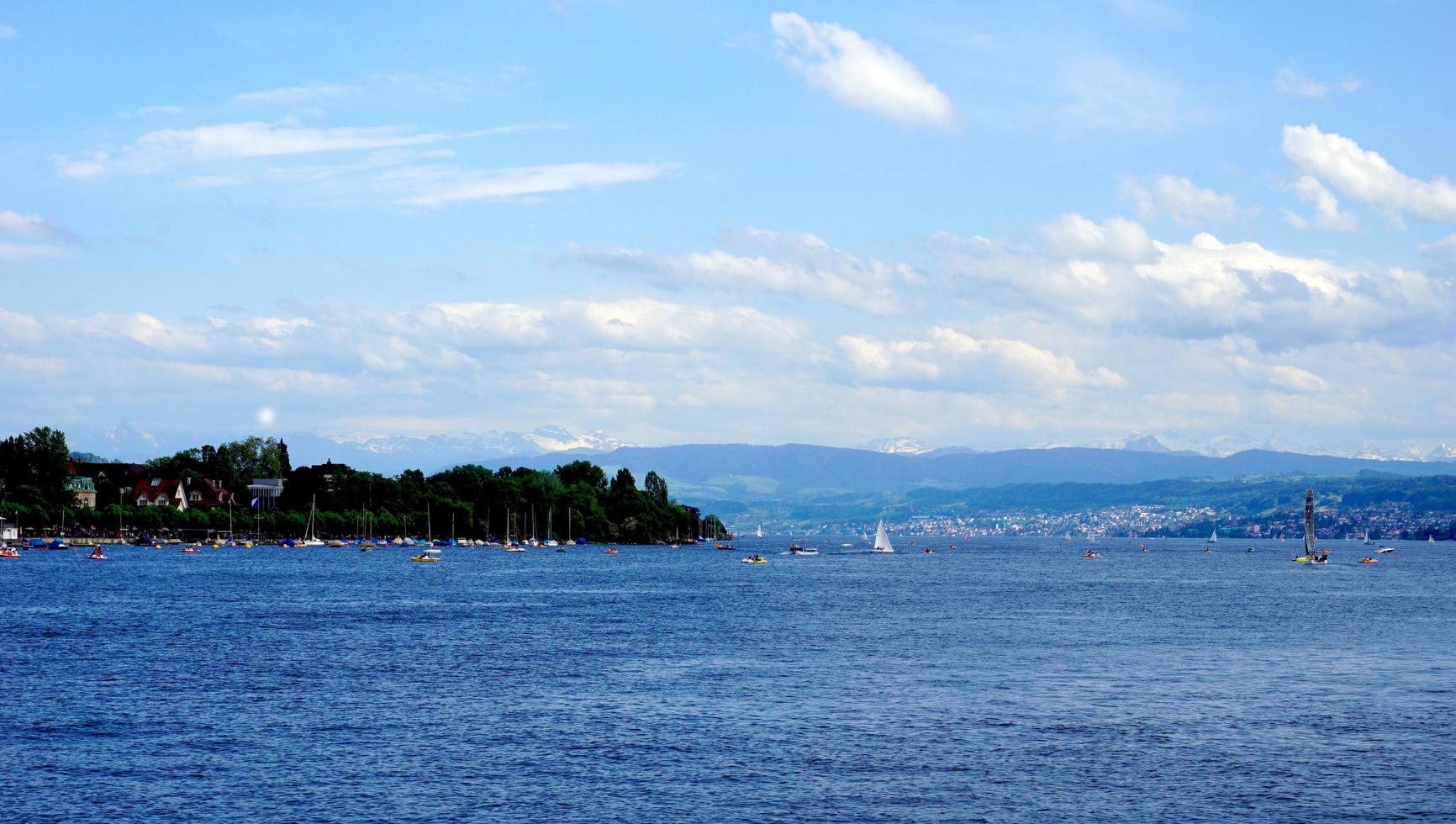 Zurich lake in Switzerland photo