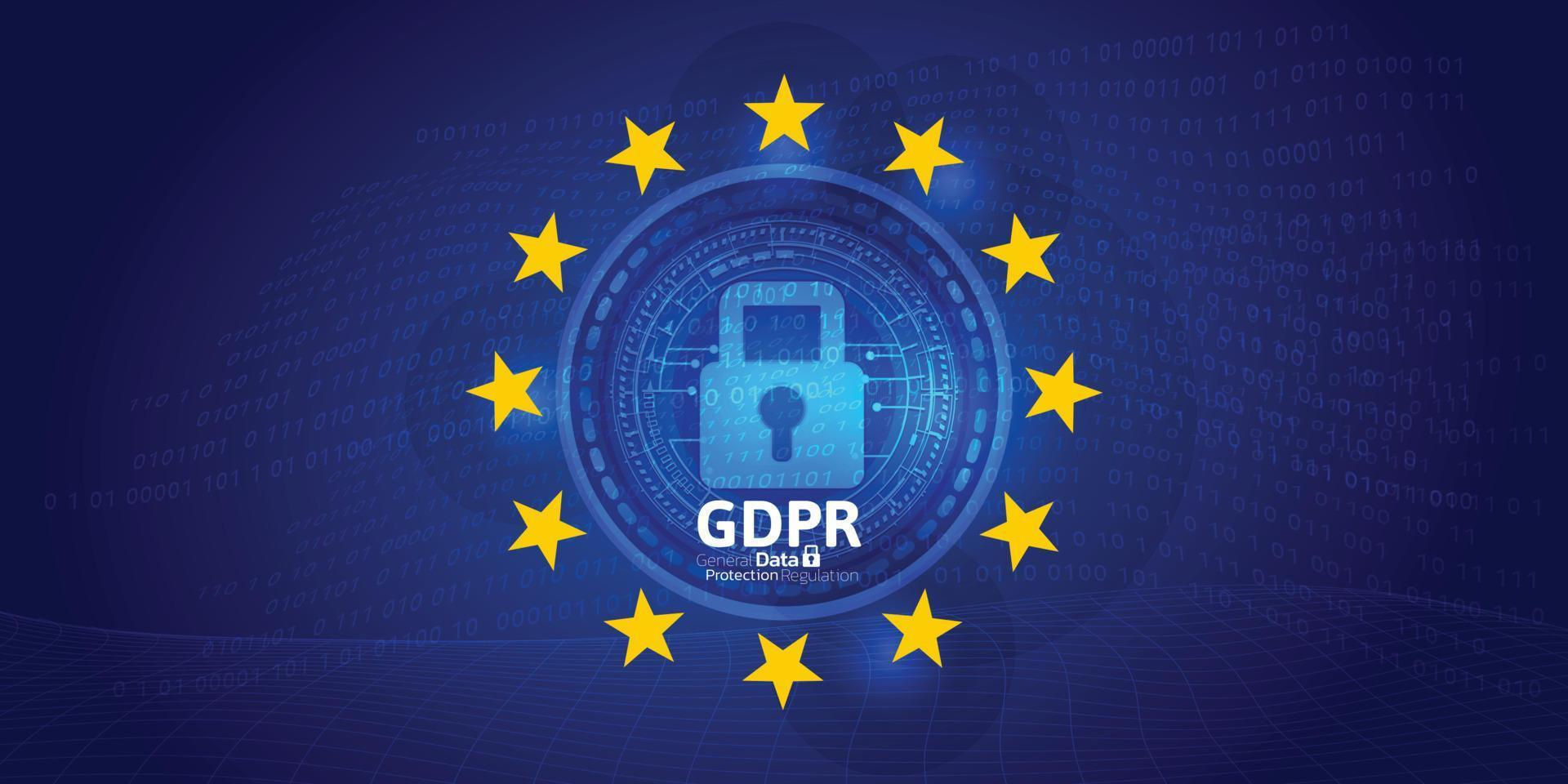 General Data Protection Regulation GDPR background Concept. vector