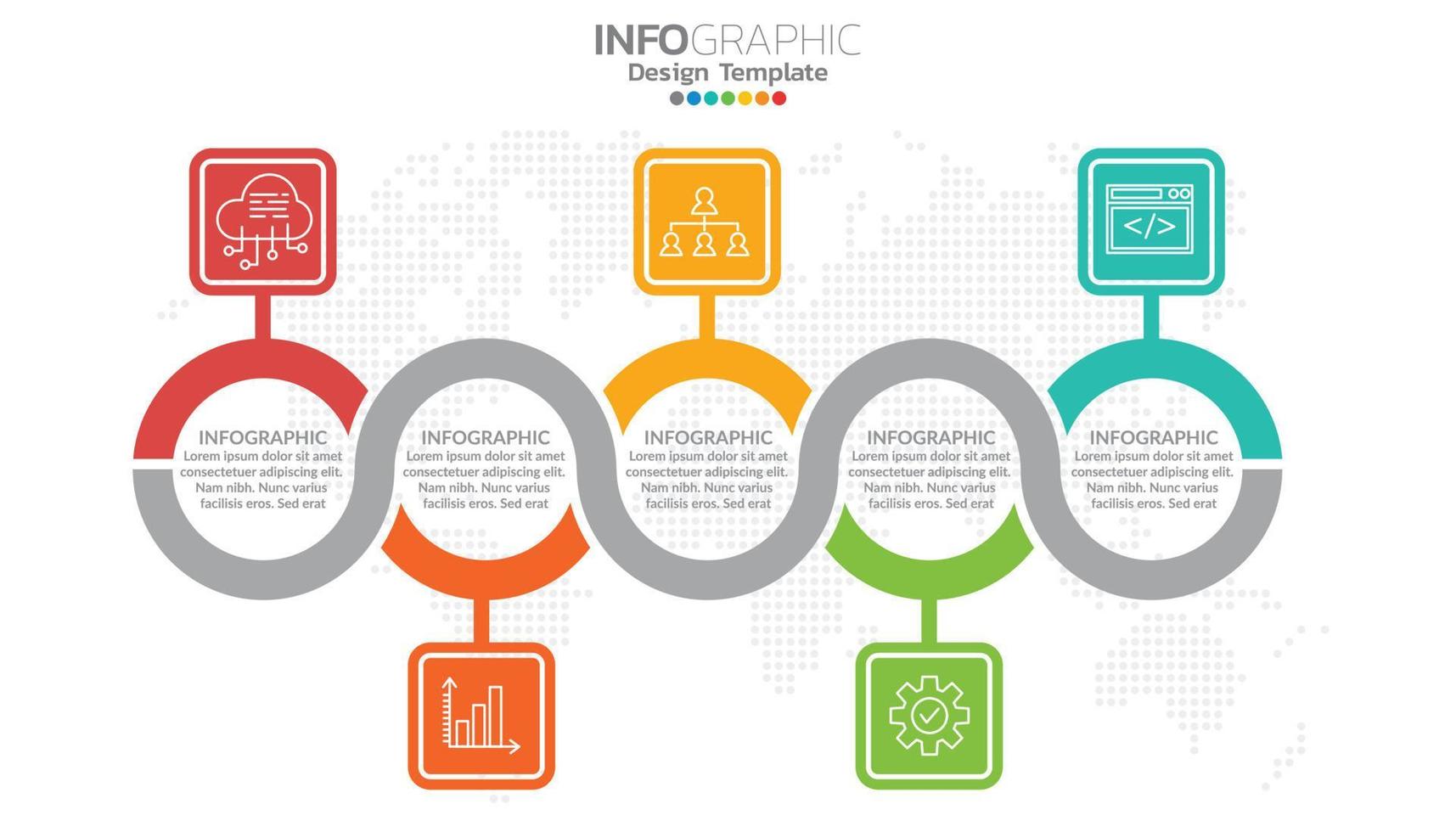 Timeline infographics design template with options, process diagram. vector