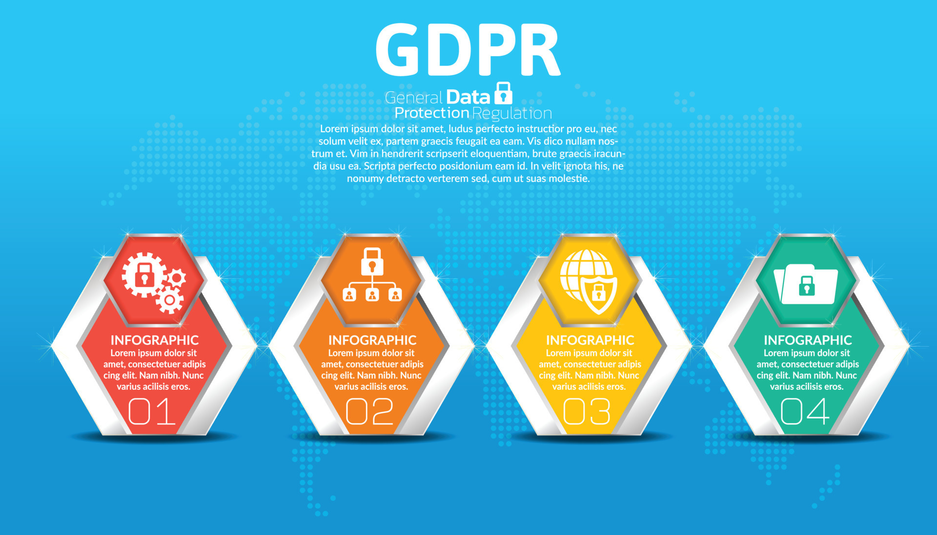 General Data Protection Regulation GDPR background Concept. 8581716 ...