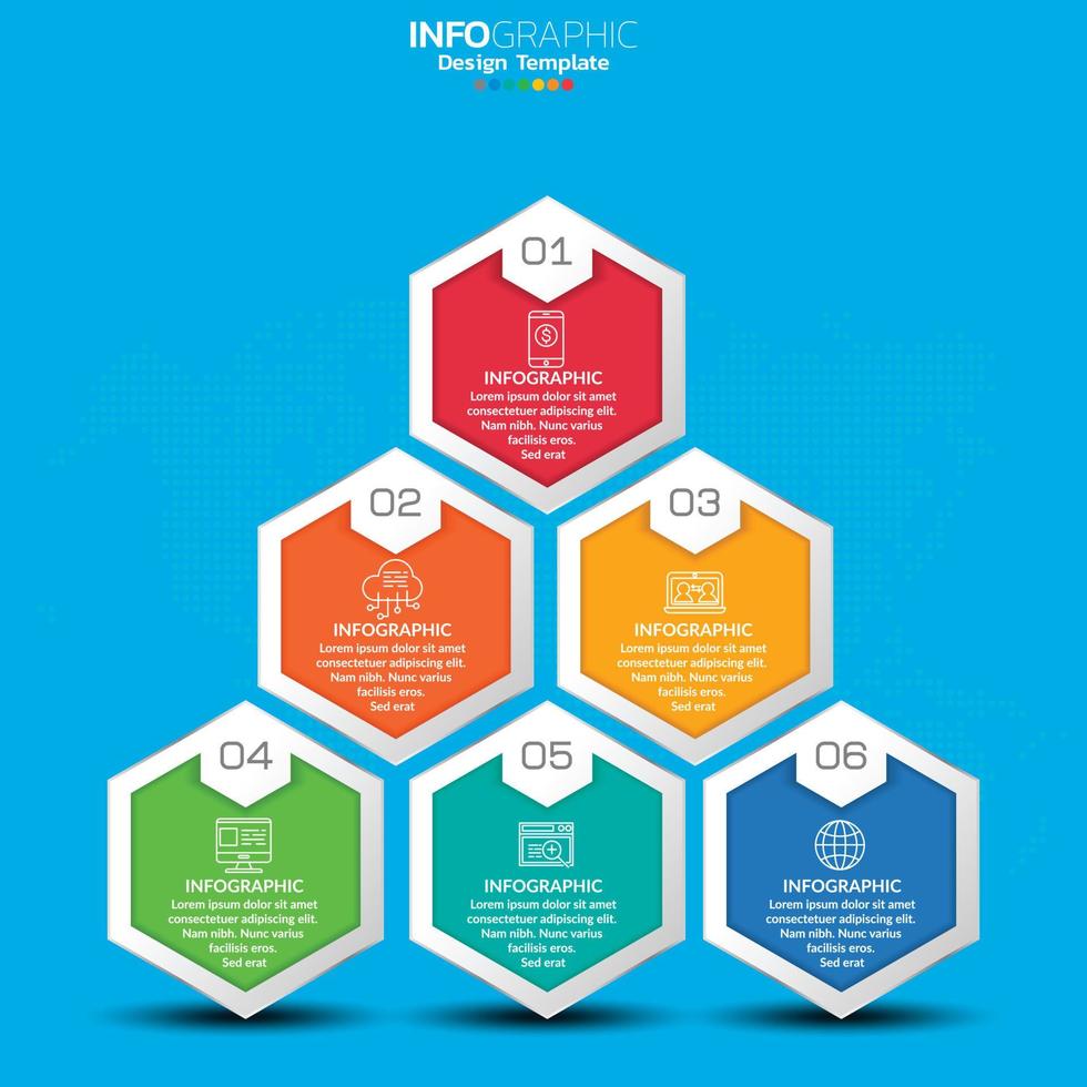 Infographic business concept with options or steps. vector