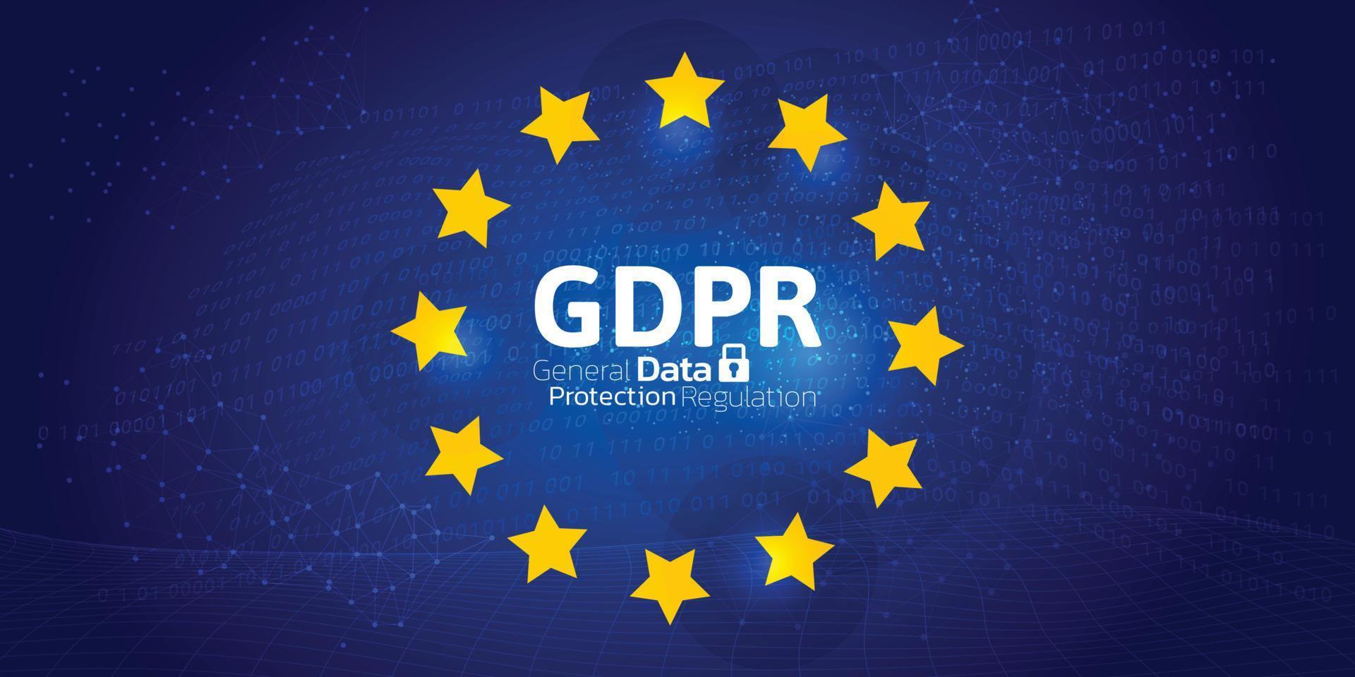 General Data Protection Regulation GDPR background Concept. vector