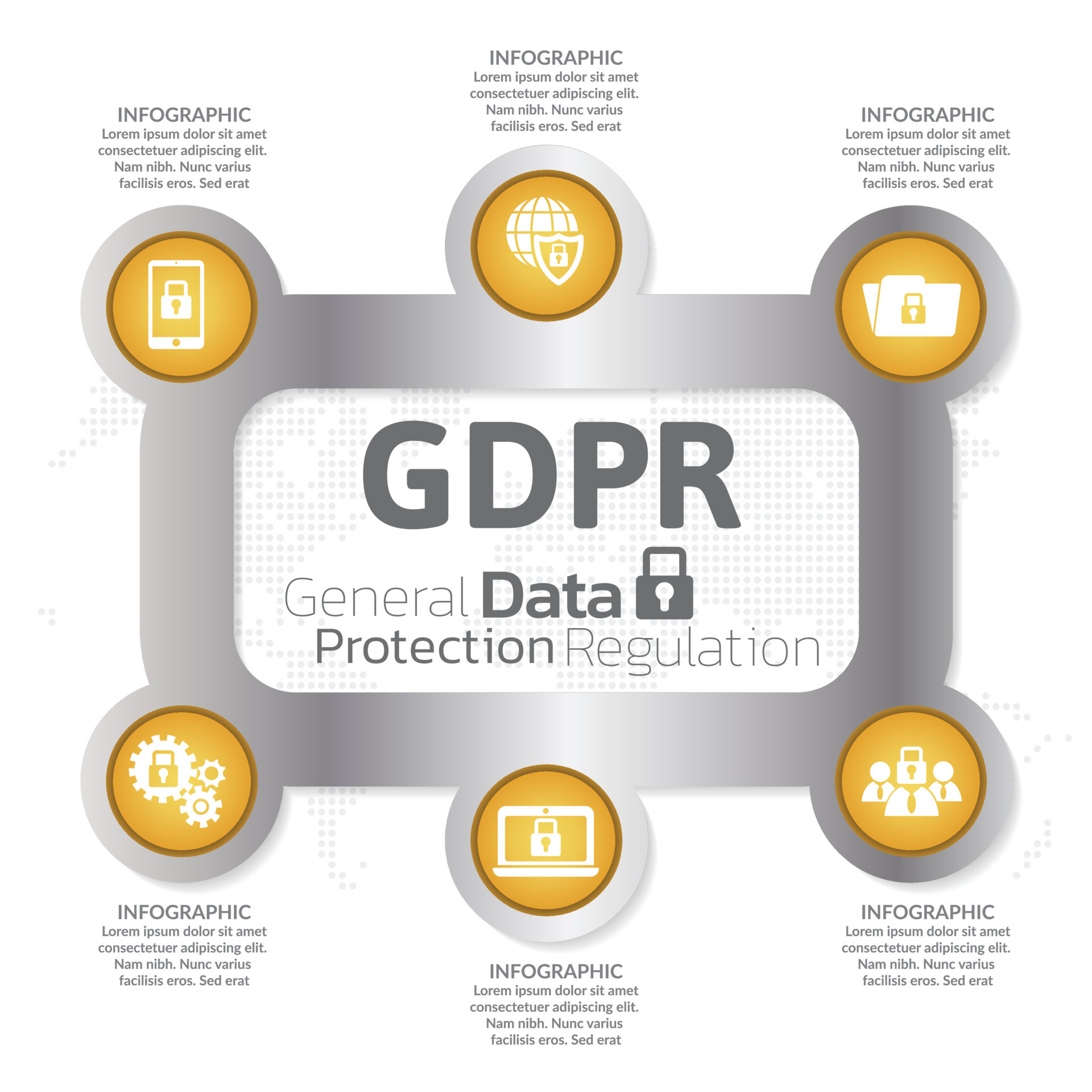 General Data Protection Regulation GDPR background Concept. 8582042 ...