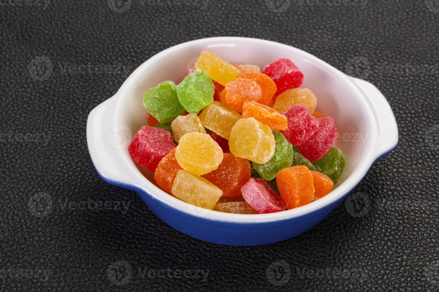 Sweet candied fruit photo