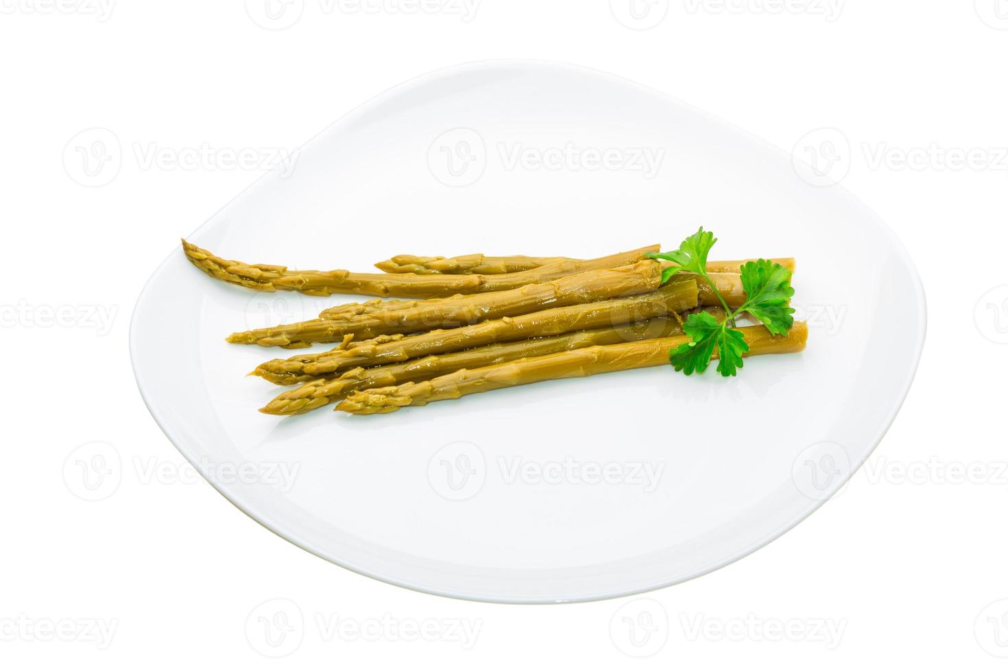 Asparagus on white photo