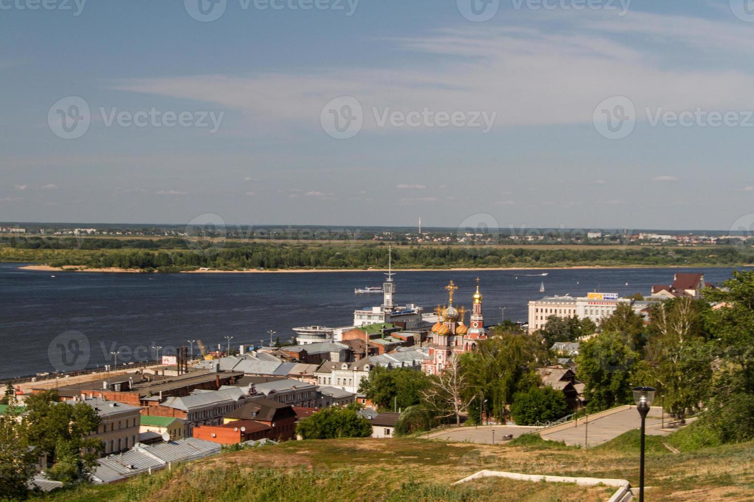 Summer view of historic district of Nizhny Novgorod. Russia photo