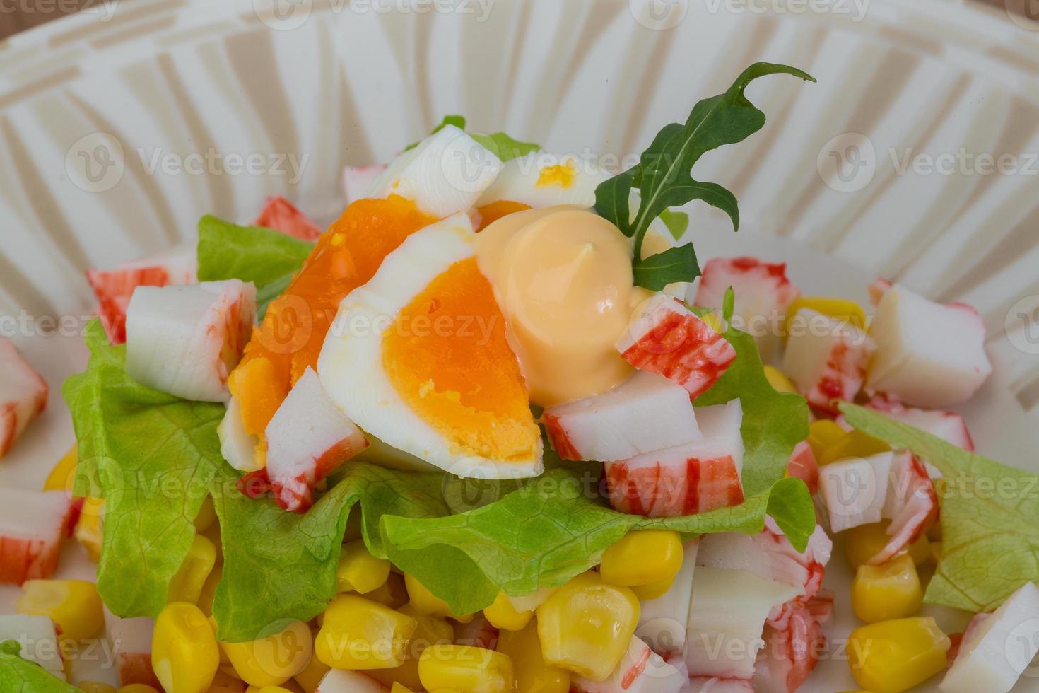 Crab sticks salad photo