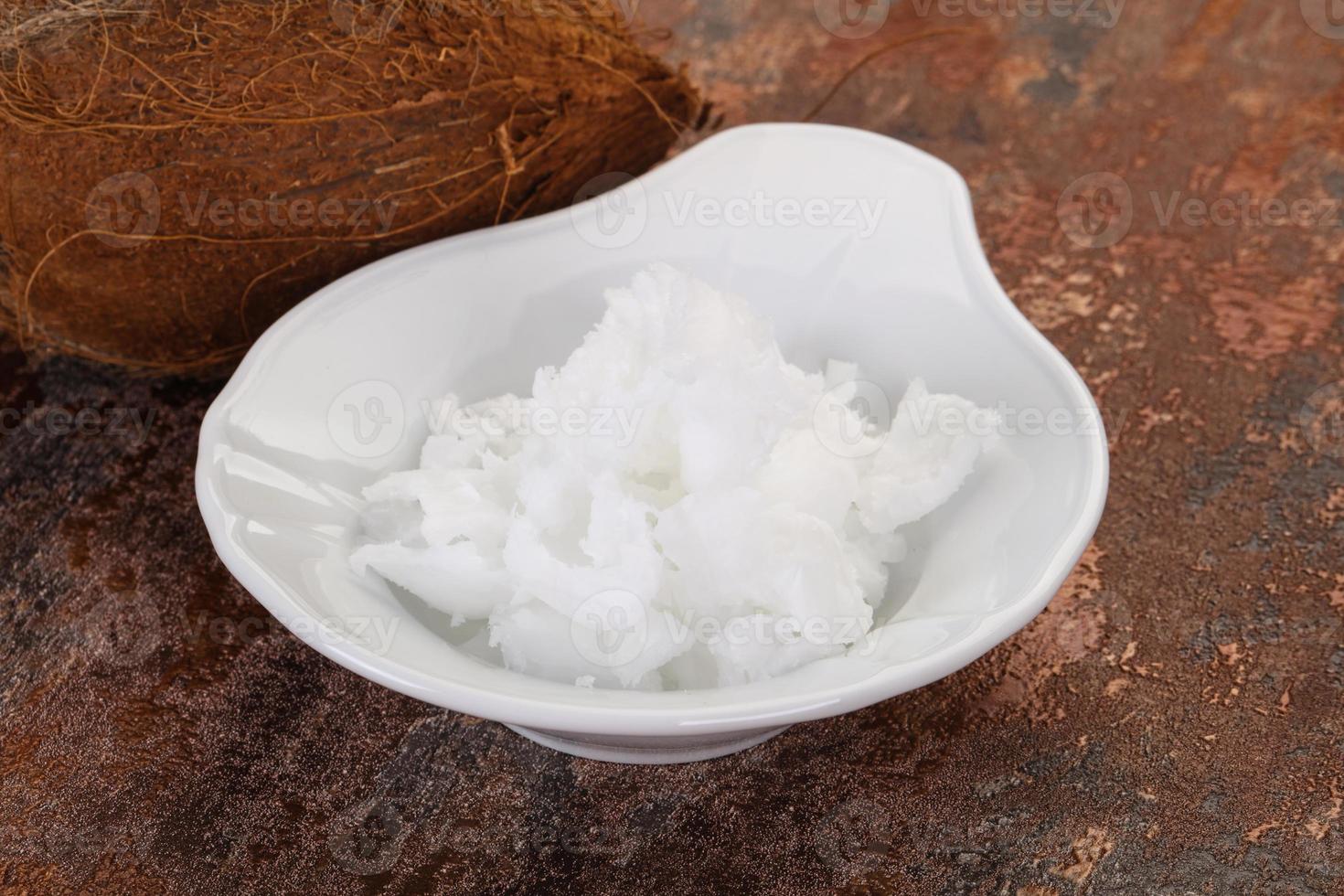 Dietary Coconut oil in the bowl photo