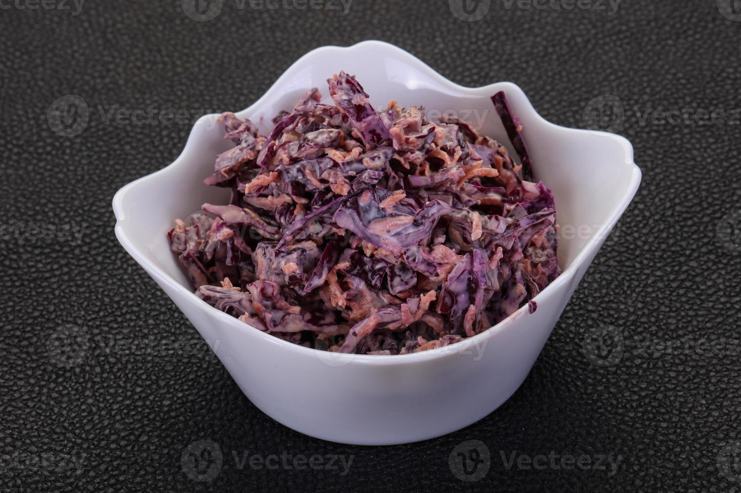 Cole slaw salad with cabbage photo