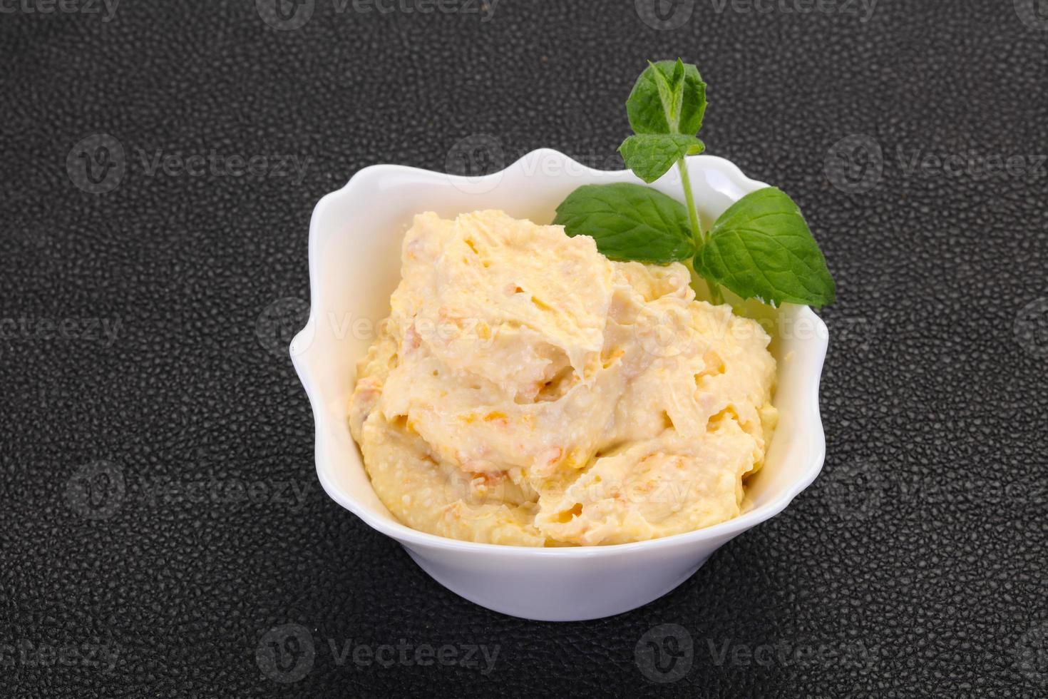 Curd with dry apricot photo