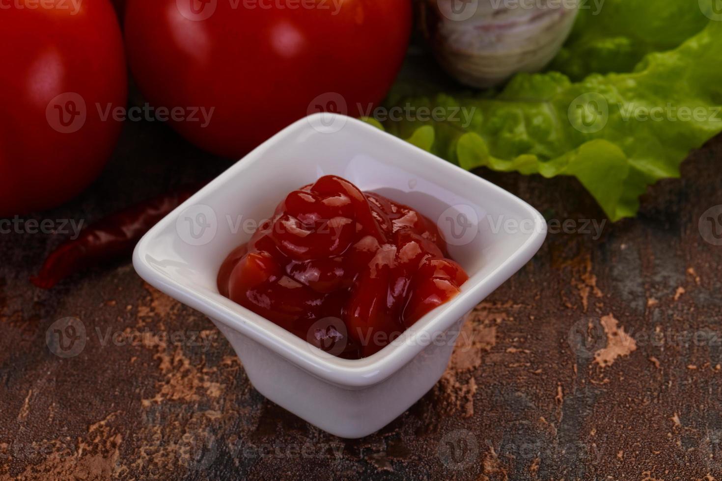 salsa de tomate foto