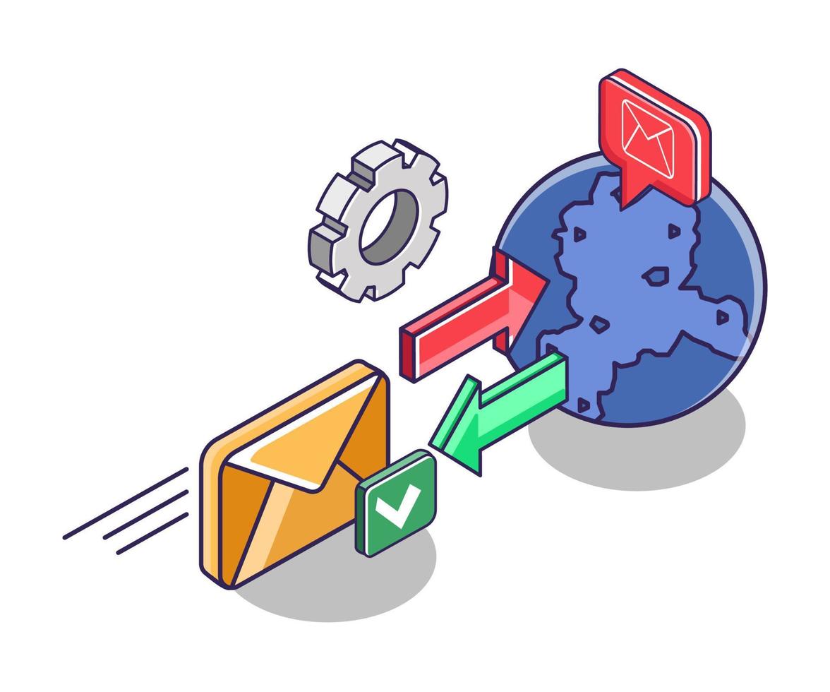 Worldwide e-mail delivery vector
