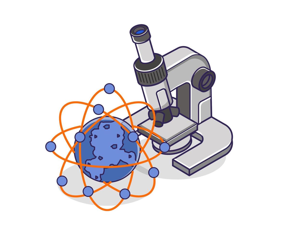 Scientist Microscope Laboratory vector