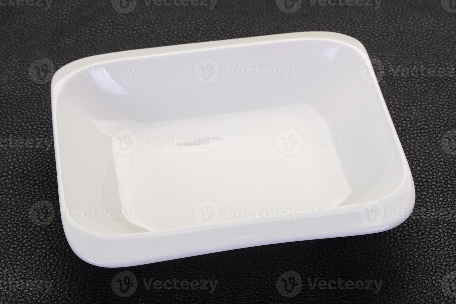 Empty white plate photo