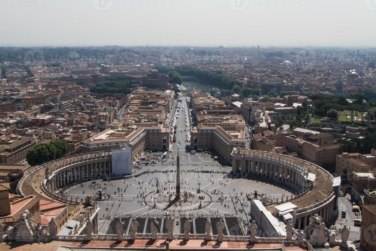 St. Peter's Square from Rome in Vatican State photo