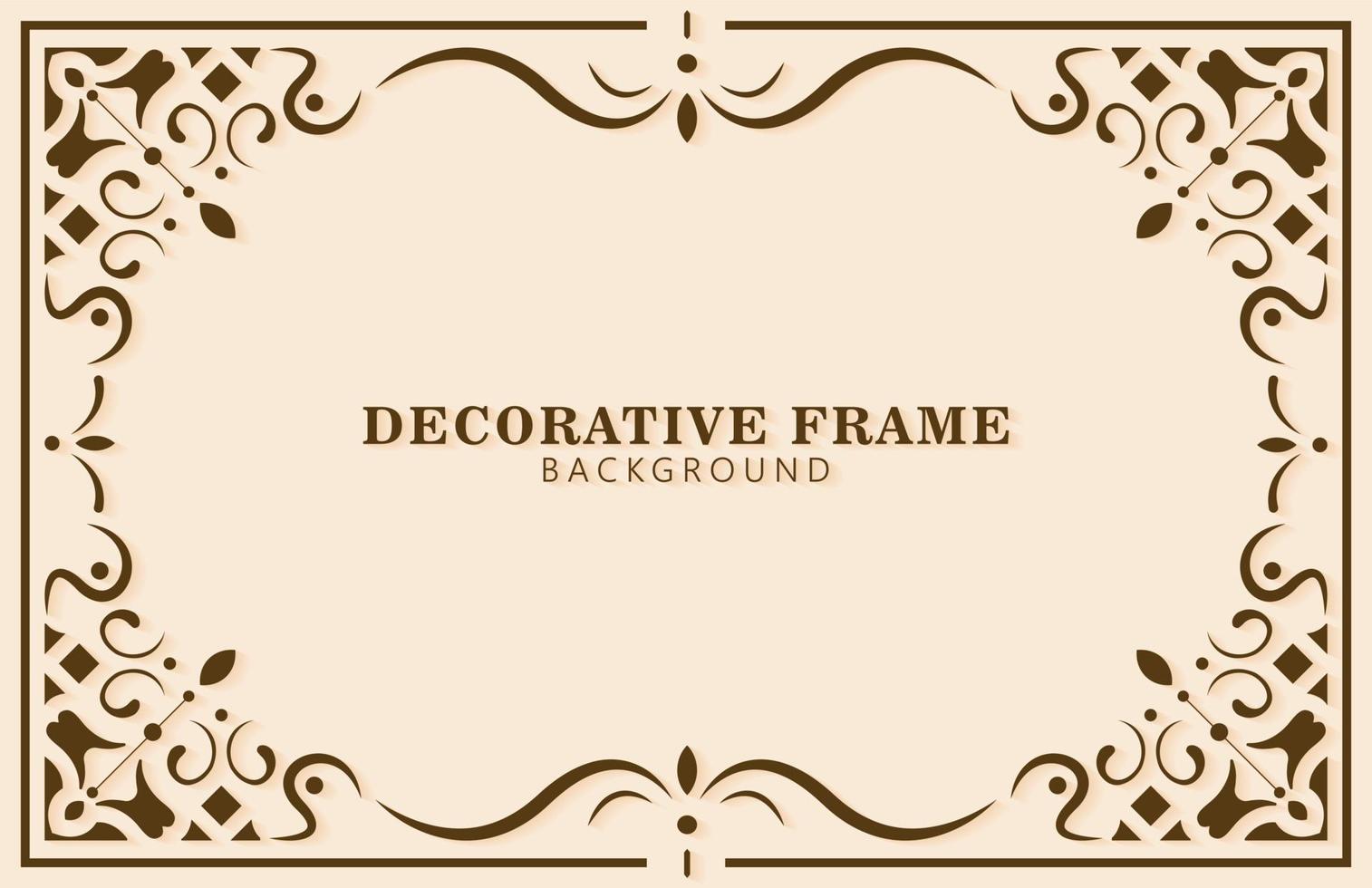 vintage ornamental frame design template vector