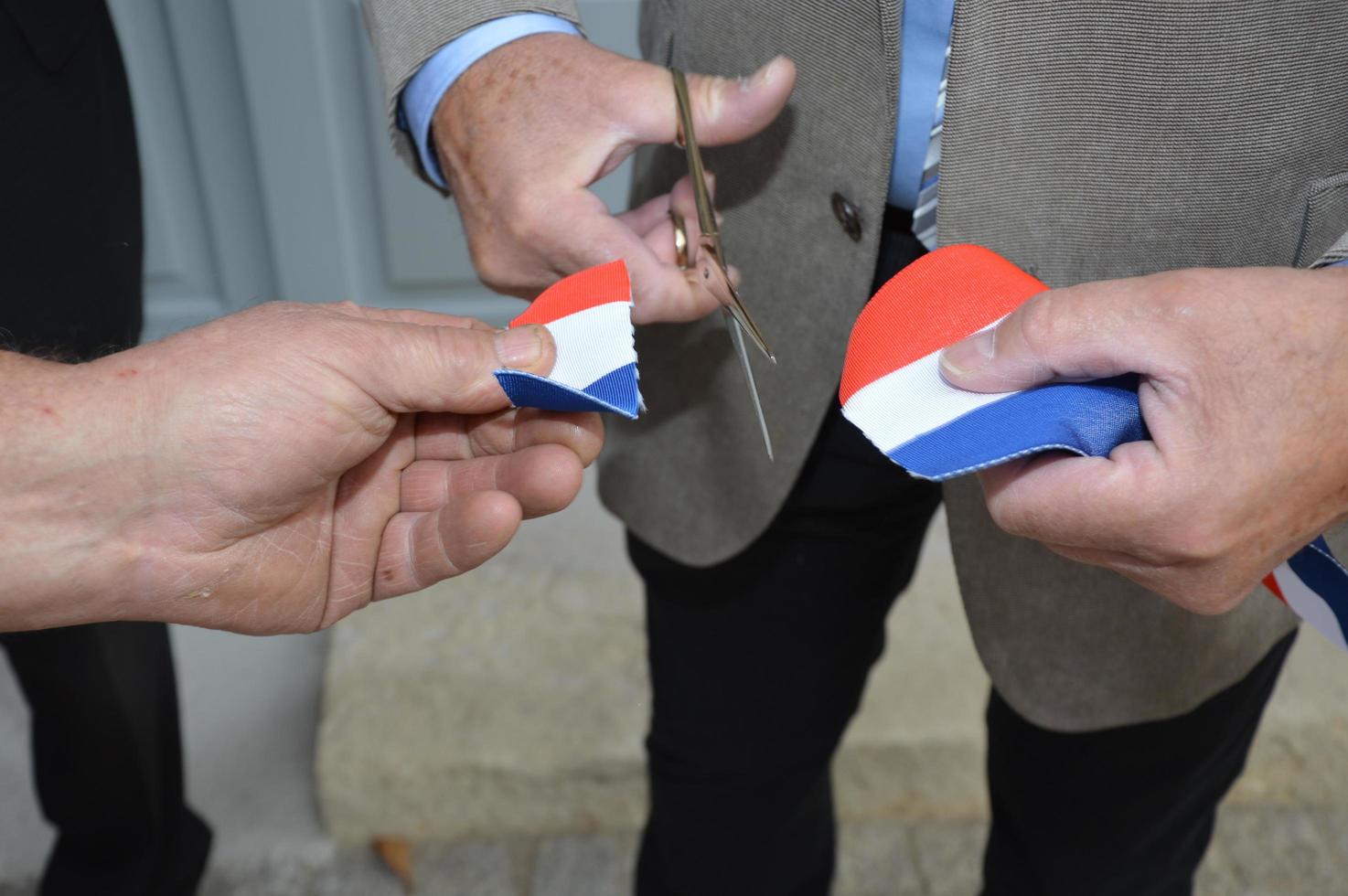 French ribbon, Inauguration photo