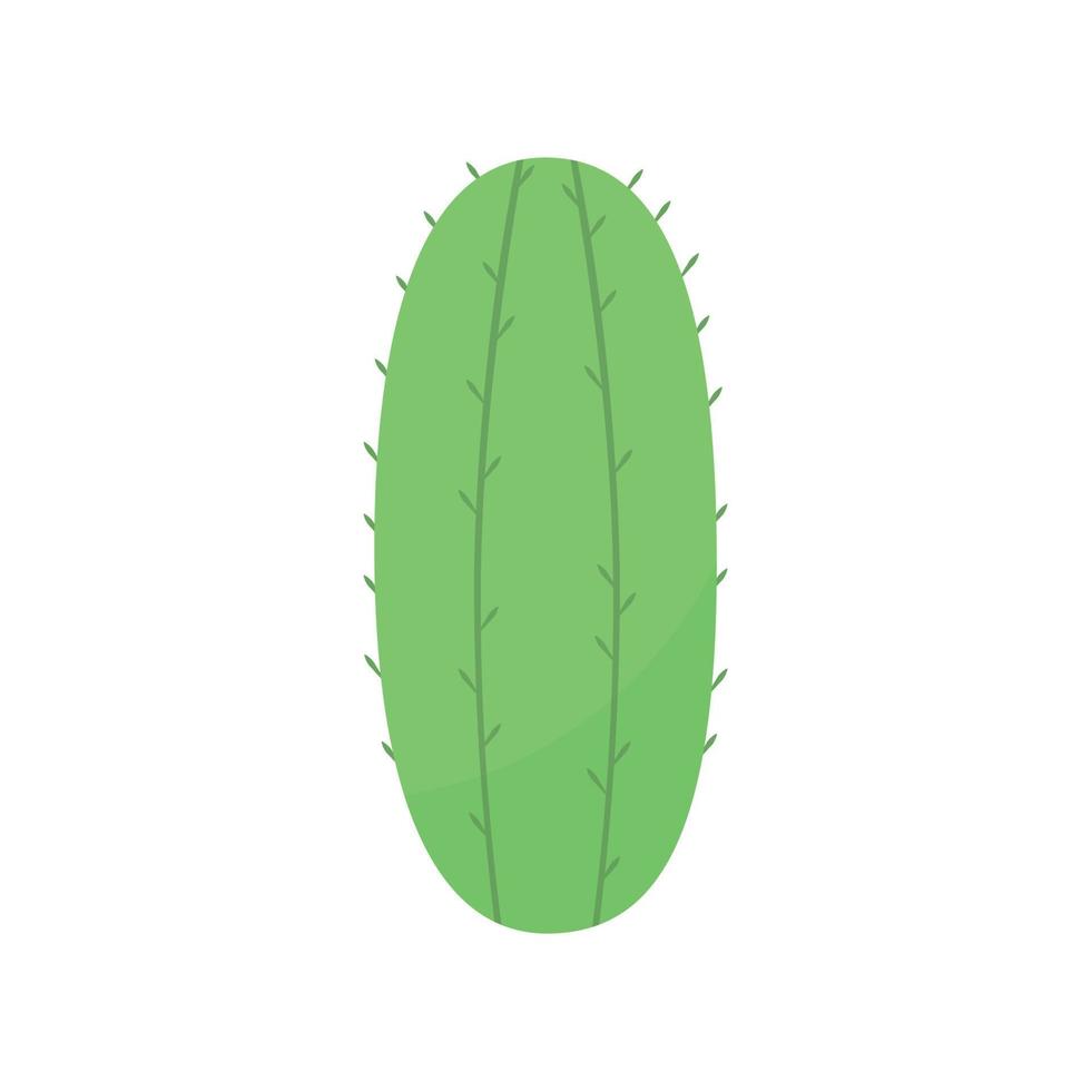 lindo cactus o suculento, ilustración de dibujos animados vectoriales en estilo plano vector