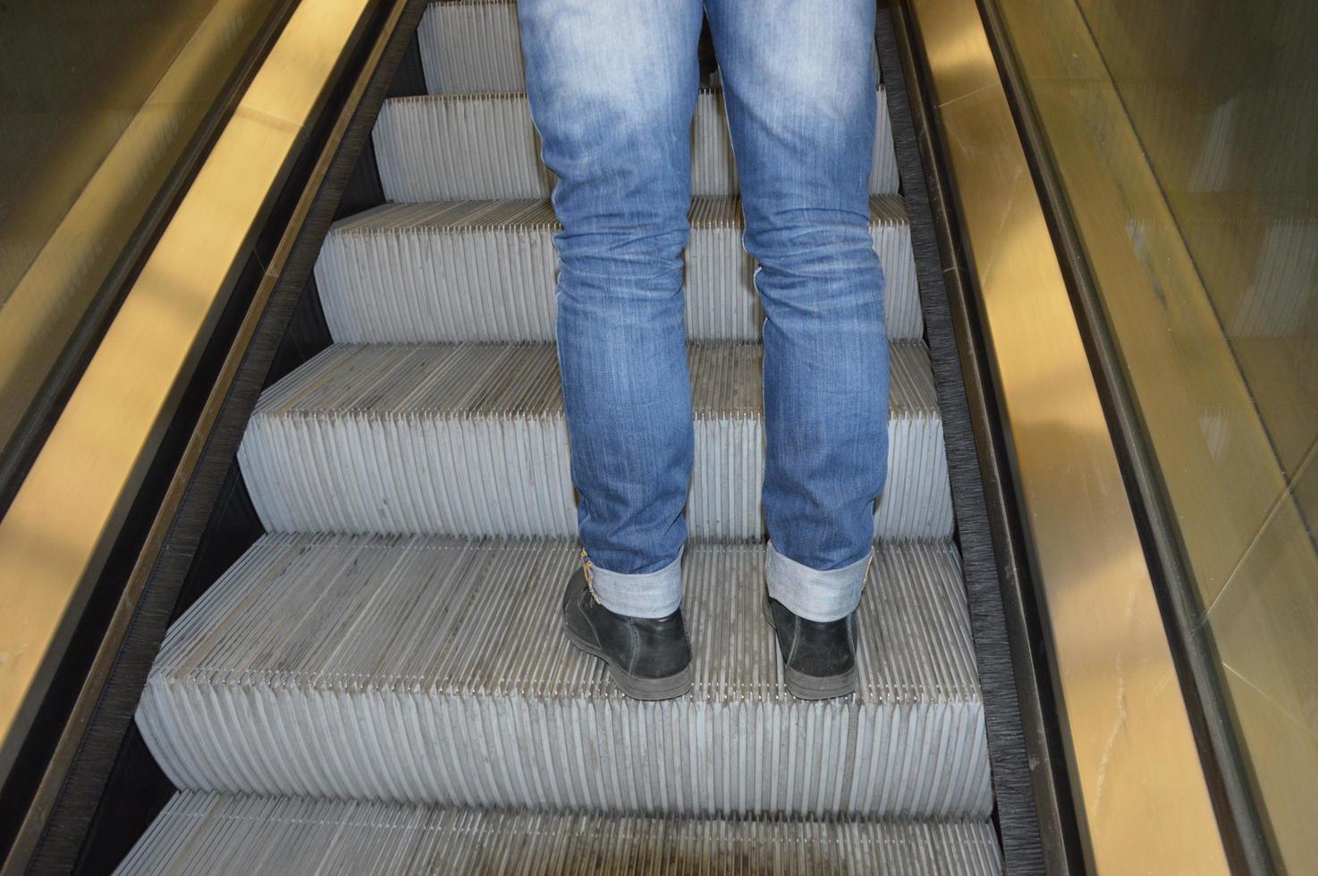 Closeup on a Escalator photo