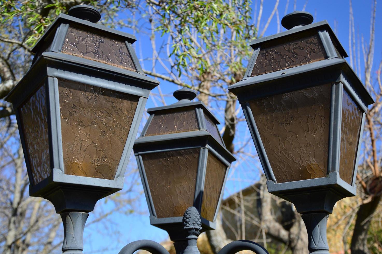 Zoom on street lights photo