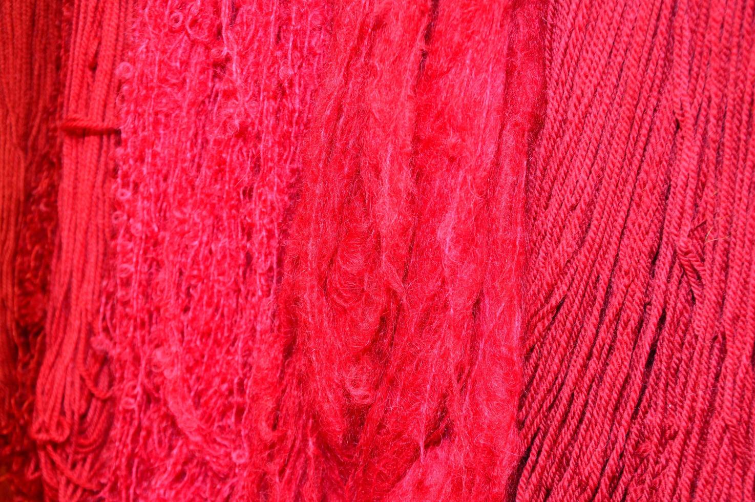 Colorful wool for knitting photo