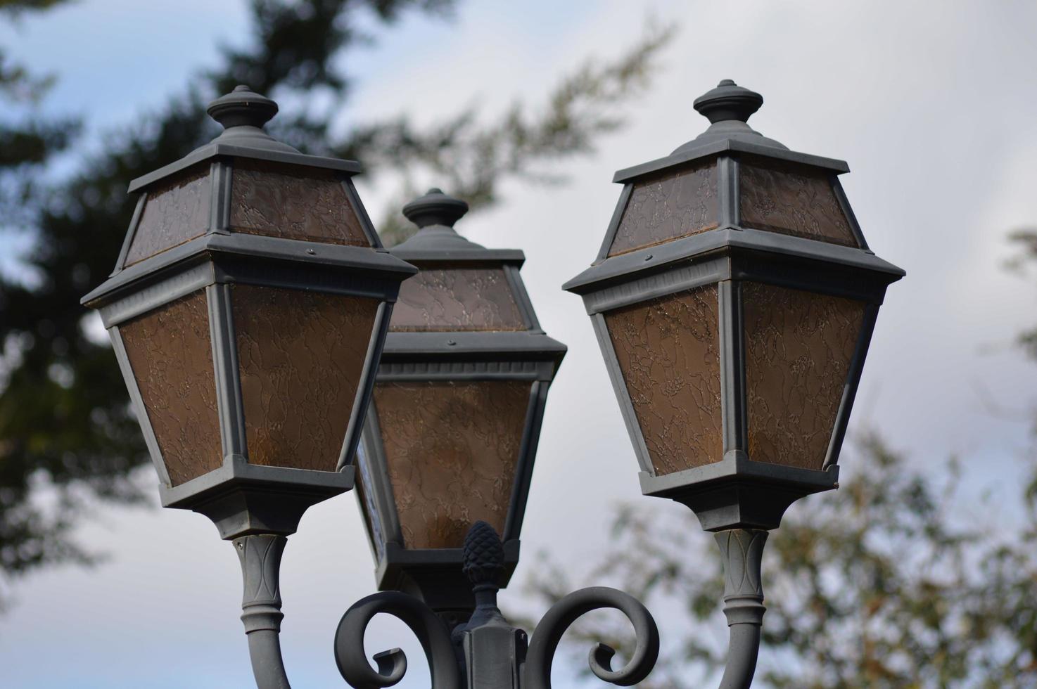 Zoom on street lights photo