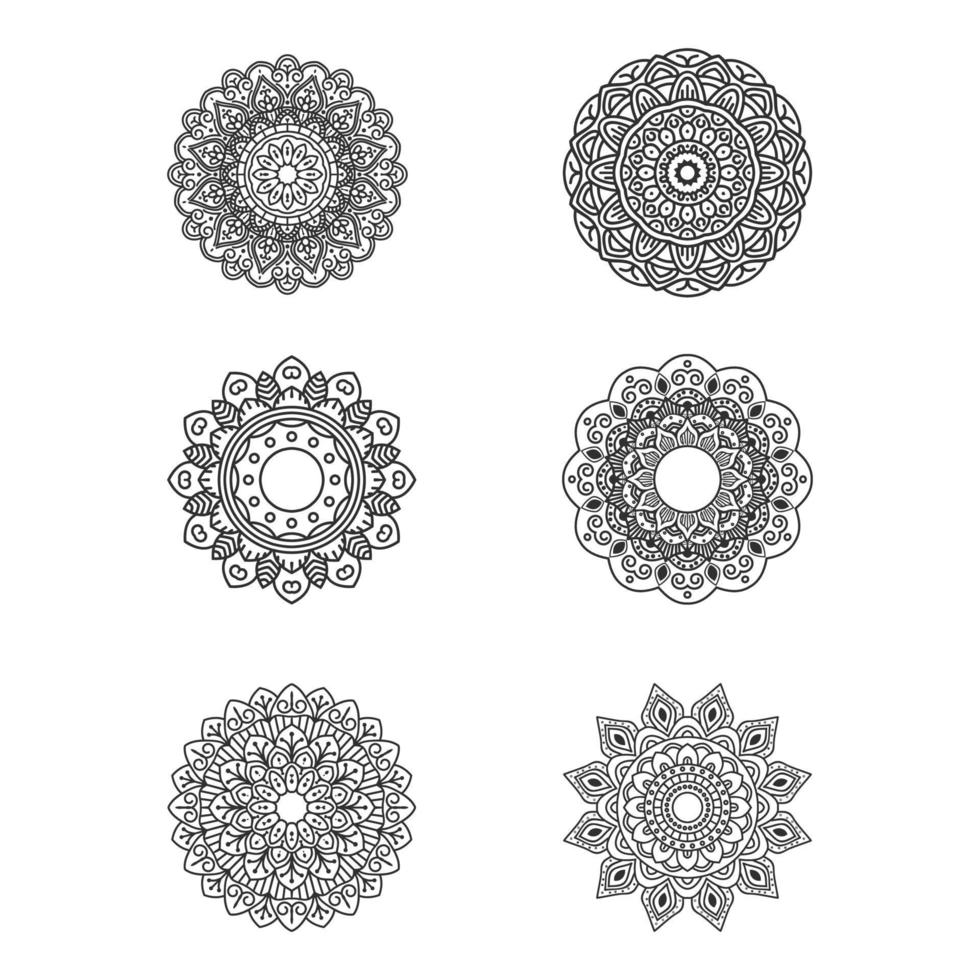 Mandala illustration pattern background vector