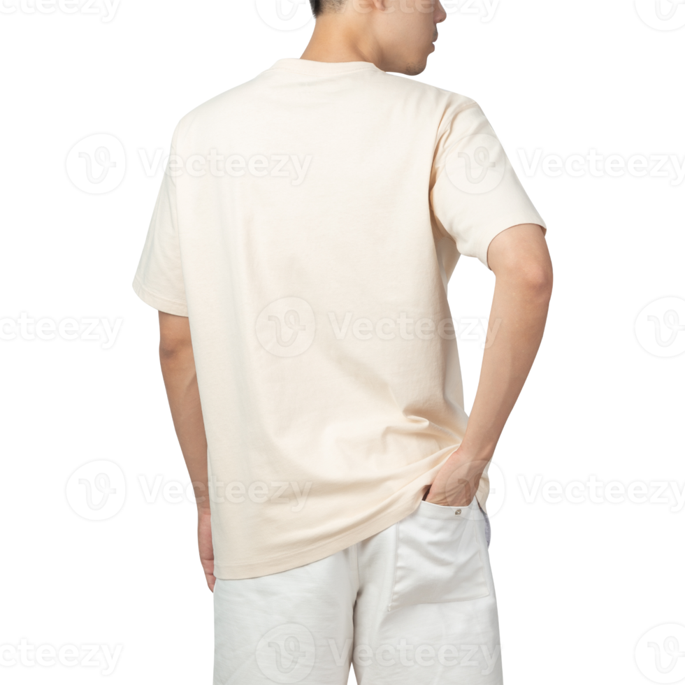 man in beige t-shirtmodel png